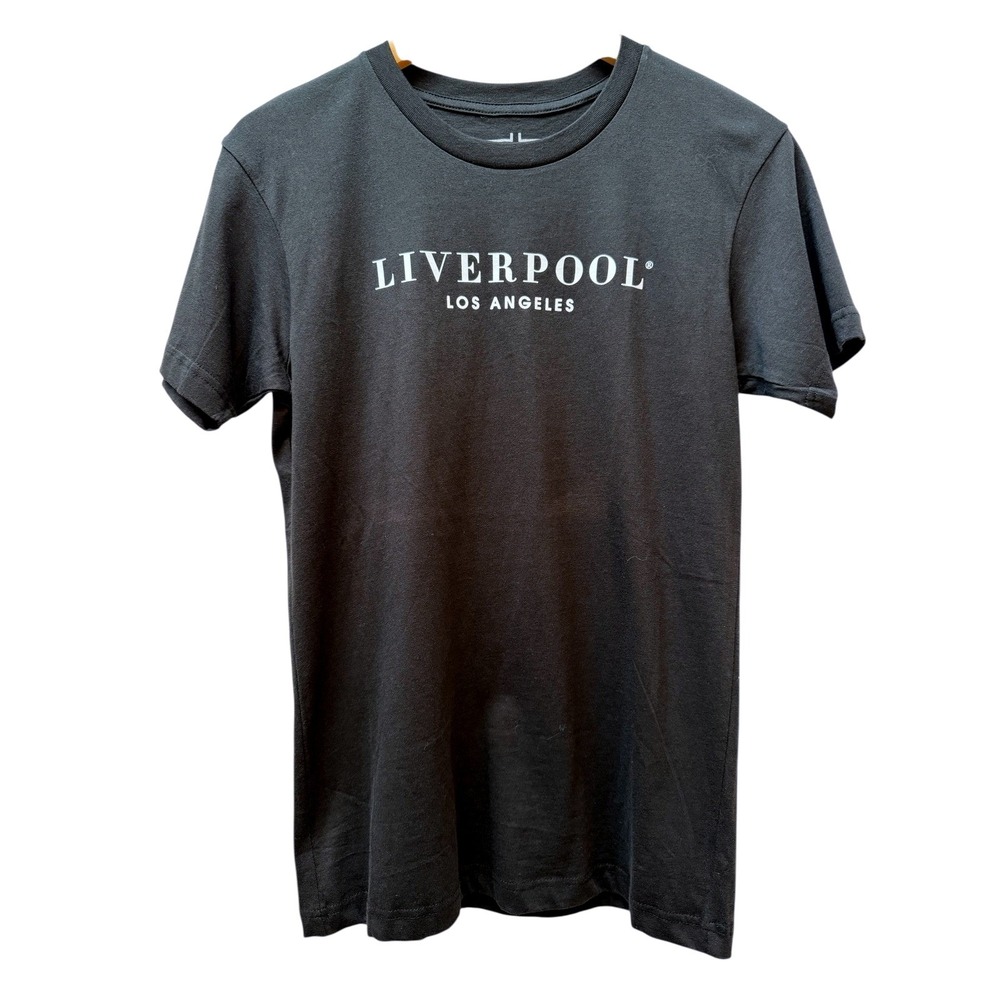 NWOT‎ Liverpool Los Angeles Womens Black Short Sleeve T Shirt Size S Graphic Tee